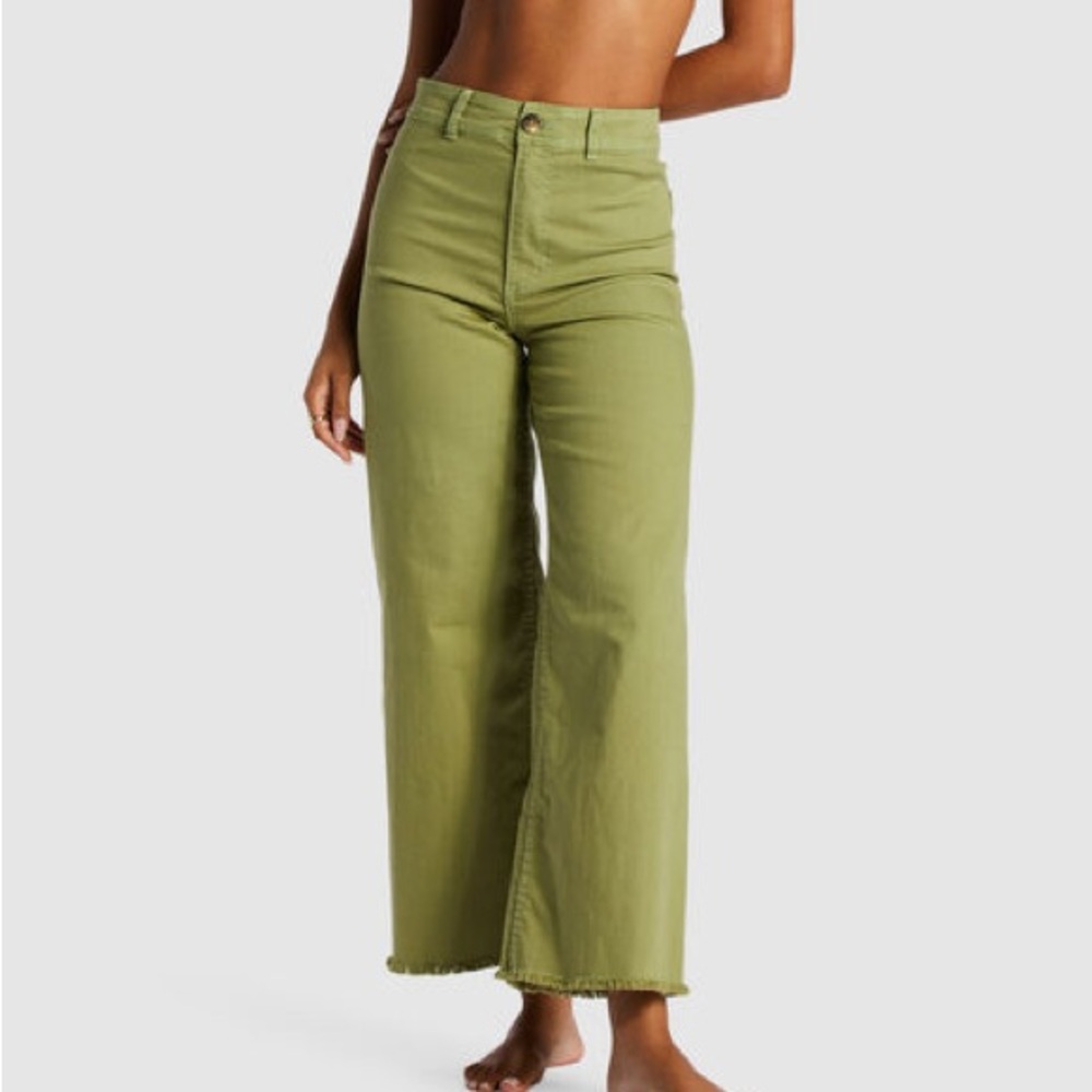 Billabong Wide Leg Green Pants